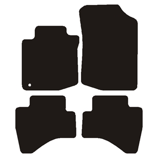 Velour måtter Toyota Aygo i 2005-2010