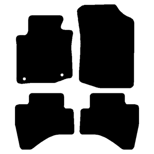 Velour måtter Toyota Aygo i 2010-2014