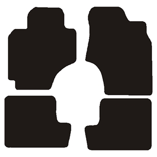 Velour måtter Toyota RAV4 2000-2003