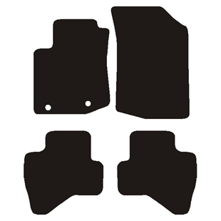 Velour måtter Toyota Aygo 2014-