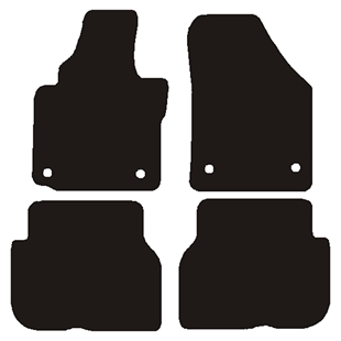 Velour måtter VW Touran 2003-2007 Oval lås