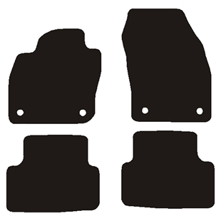 Velour måtter VW T-Cross 2019-