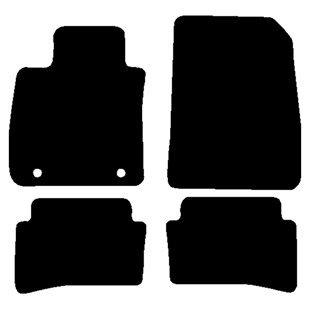 Måtter Renault Clio IV BH - KH 01/2013- Nålefilt