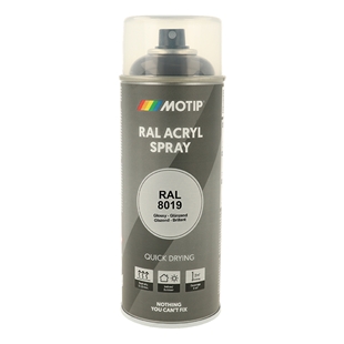 Motip Ral 8019 high gloss grey brown