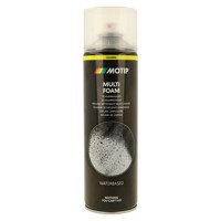 Motip Multi Foam Cleaner - vandbaseret multiskum rengøringsspray i 500ml dåse til effektiv og skånsom rengøring.