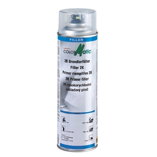 Spraydåse med ColorMatic 2K Hi-speed Grundfylder 200ml til hurtig og effektiv priming af biler og lakarbejde.