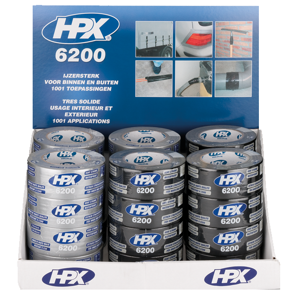HPX Gaffatape display, 24 ruller