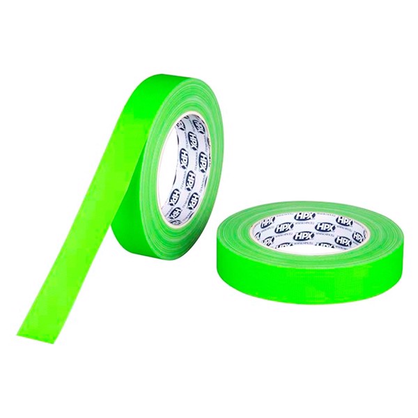 Gaffatape fluo grøn, 25mm x 25m