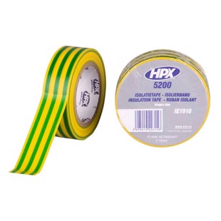 HPX isolerbånd gul/grøn 19mm x 10m