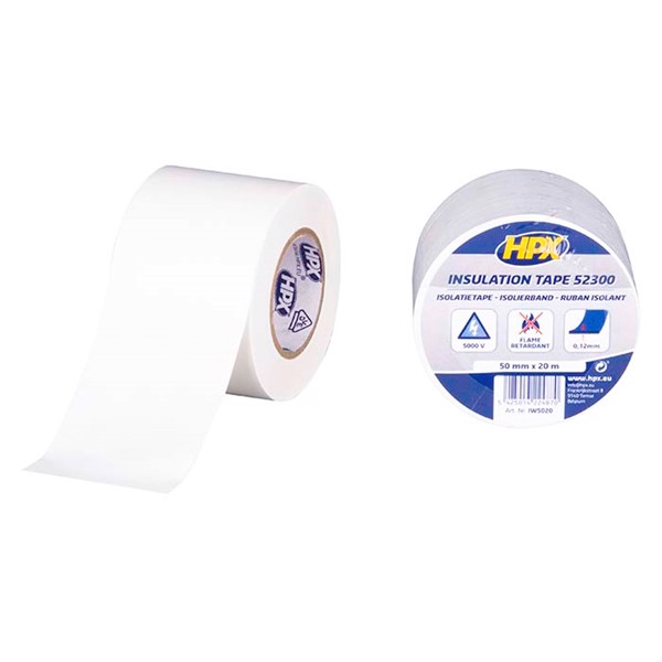 HPX isolerbånd hvid 50mm x 20m