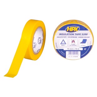 HPX isolerbånd gul 15mm x 10m