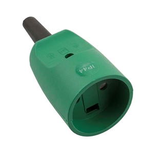 Forlængerled F5 forstærket u/jord. grøn hun