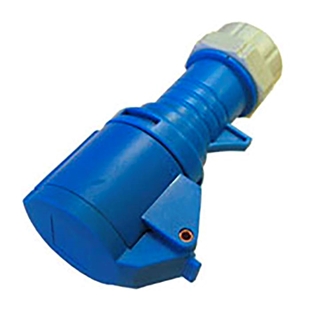 Cee forlængerled 16/250v ip44. blå