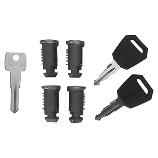 THULE One Key System 4-pack med nøgle og låsecylinder i robust design til sikkerhed og nem adgang.