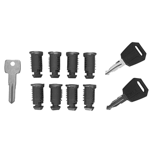 THULE One Key System 8-pack nøgle og låsecylinder i sort og metal til sikker låsning af Thule produkter