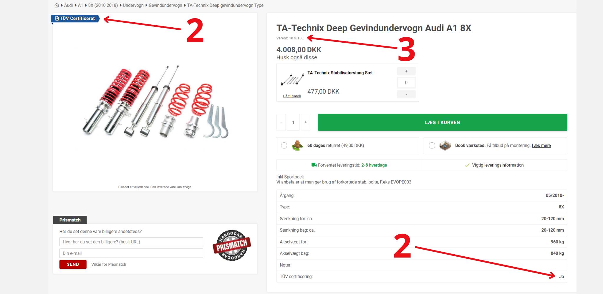 trin for trin guide til bestilling af TUV