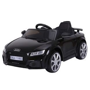 Audi TT RS 12V Elbil til børn - Sort - 3 års garanti