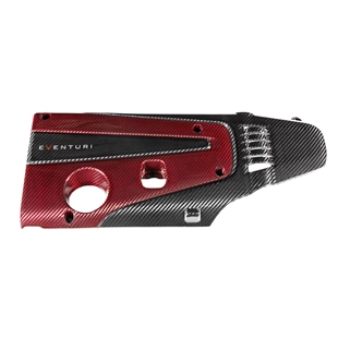 Eventuri Engine Cover Red and Black Honda Civic FK2