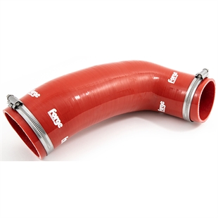 Forge Motorsport Induction Hose for VW Mk7 Golf 2 Litre Turbo With Hose Clamps - Red
