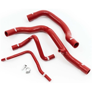 Forge Motorsport Silicone Coolant Hoses for R53 Model Mini Cooper S With Hose Clamp Kit - Red