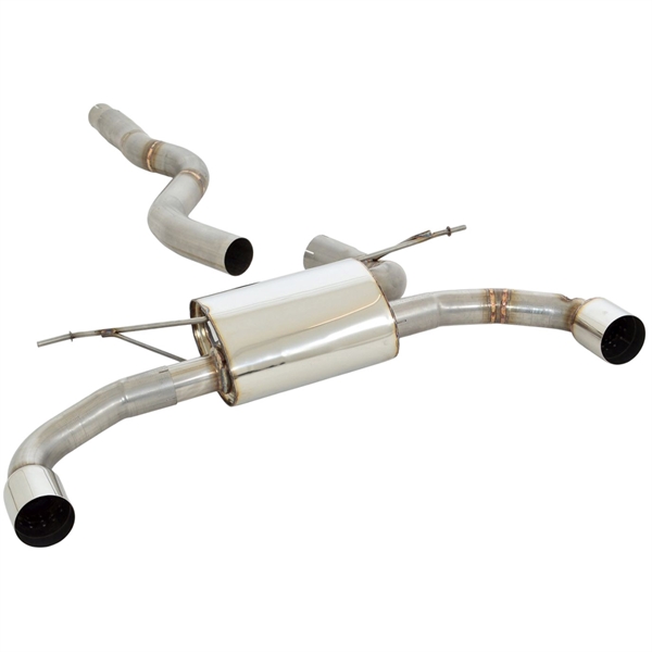 Friedrich Motorsport 76 mm Duplex Sport Bagpotte I Rustfrit Stål BMW 3-serie F30 / F31