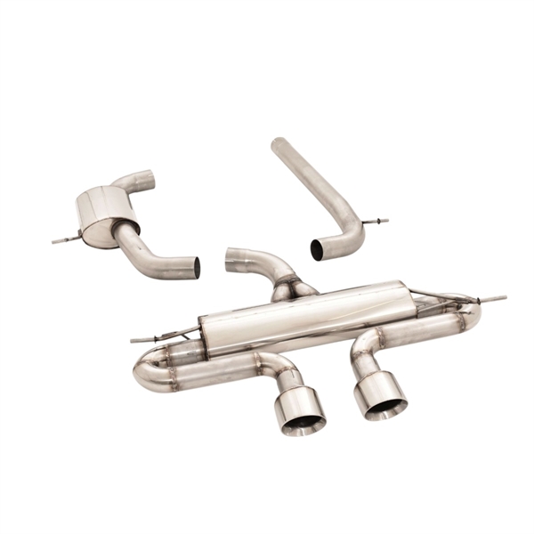 Friedrich Motorsport 3 Tommer (76mm) Duplex System I Rustfrit Stål VW Golf V