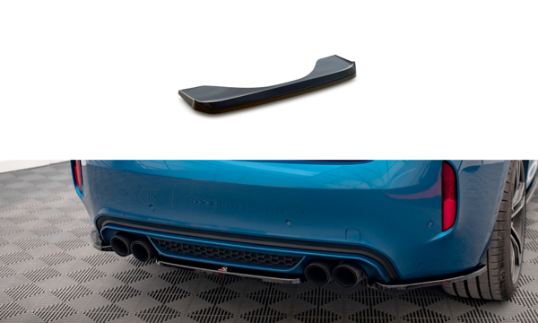 Maxton Central Rear Splitter For BMW X6 M F86 - Textured
