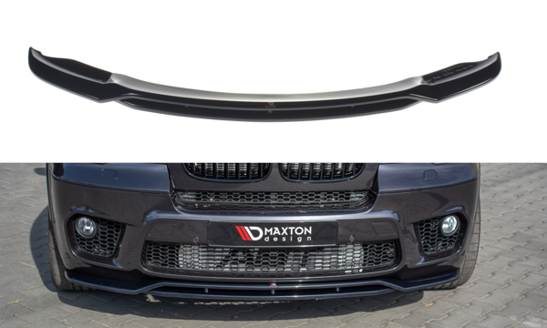 Maxton Front Splitter For BMW X50 E70 Facelift M-Pack - Textured