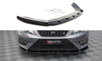Maxton Front Splitter V.1 Seat Leon Fr / Cupra Mk3 - Gloss Black
