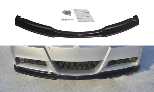 Maxton Front Splitter V.1 BMW 3 E90 Mpack - Gloss Black