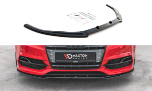 Maxton Front Splitter V.2 Audi S3 / A3 S-Line 8V Sedan/Cabrio - Gloss Black