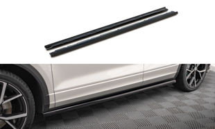 Maxton Side Skirts Diffusers Volkswagen T-Roc R Mk1 Facelift - Gloss Black