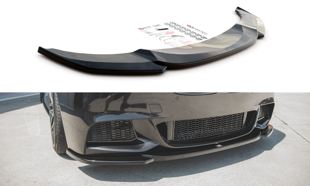 Maxton Front Splitter V.4 For BMW 5 F10/F11 M-Pack - Gloss Black