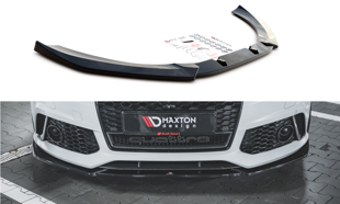 Maxton Front Splitter V.4 Audi RS6 C7 - Gloss Black
