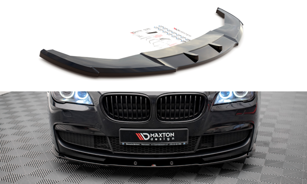 Maxton Front Splitter V.1 BMW 7 M-Pack F01 - Gloss Black