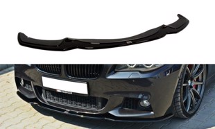 Maxton Front Splitter V.2 For BMW 5 F10/F11 Mpack - Gloss Black