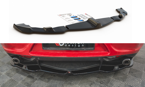 Maxton Central Rear Splitter Alfa Romeo 4C - Gloss Black