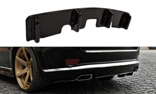 Maxton Central Rear Splitter Jeep Grand Cherokee Wk2 Summit Facelift (With A Vertical Bar) - Gloss Black