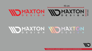Maxton Maxton Sticker White 05 Small Logo Sticker 15X2,8 Cm White - 05 WHT