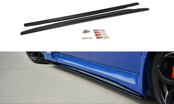 Maxton Side Skirts Diffusers Alfa Romeo 156 Gta   - Gloss Black