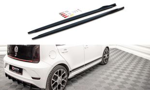 Maxton Side Skirts Diffusers Volkswagen Up Gti - Gloss Black