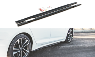 Maxton Side Skirts Diffusers Audi S5 / A5 S-Line Sportback F5 Facelift - Textured