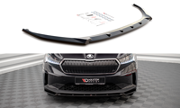 Maxton Front Splitter V.2 Skoda Enyaq Iv - Gloss Black