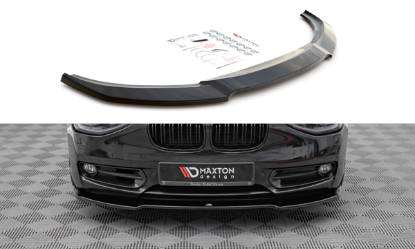 Maxton Front Splitter V.1 BMW 1 F20 - Gloss Black