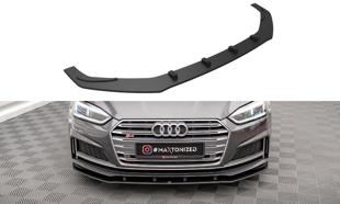 Maxton Street Pro Front Splitter Audi A5 S-Line / S5 Coupe / Sportback F5 - Black-Red