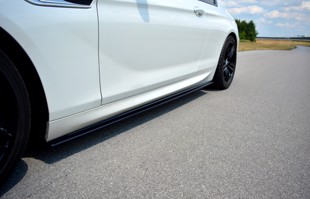 Maxton Side Skirts Diffusers For BMW 6 F13 M-Pack - Gloss Black