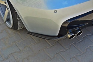 Maxton Rear Side Splitters BMW 1 E87 Standard/M-Performance - Gloss Black