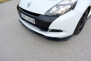 Maxton Front Splitter V.1 Renault Clio Mk3 RS Facelift - Textured