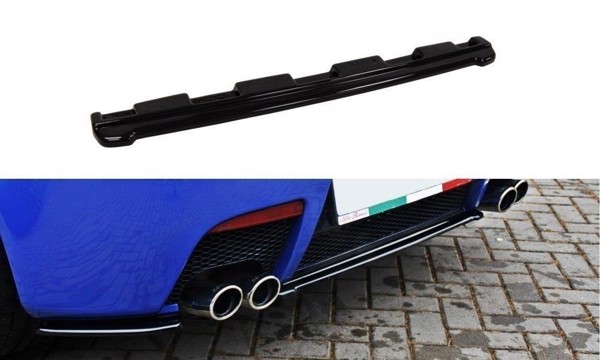 Maxton Central Rear Splitter Alfa Romeo 147 Gta (Without Vertical Bars) - Gloss Black