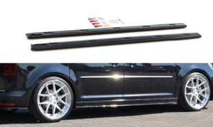 Maxton Side Skirts Diffusers Volkswagen Caddy Mk. 4 - Gloss Black